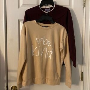 Bundles of women tap sweaters